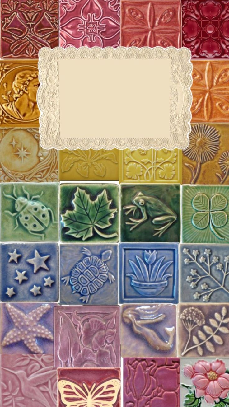 moodboard rainbow tile set