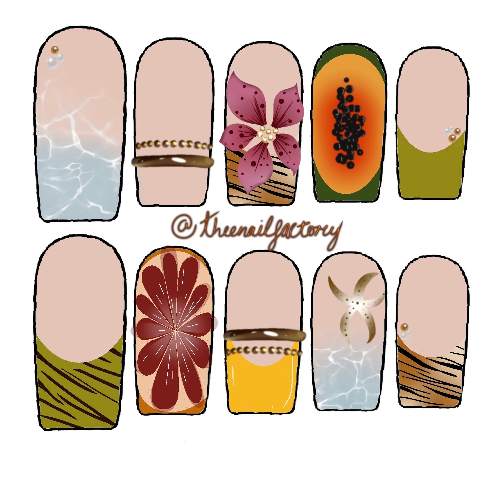 nail sketch - by ka’mya