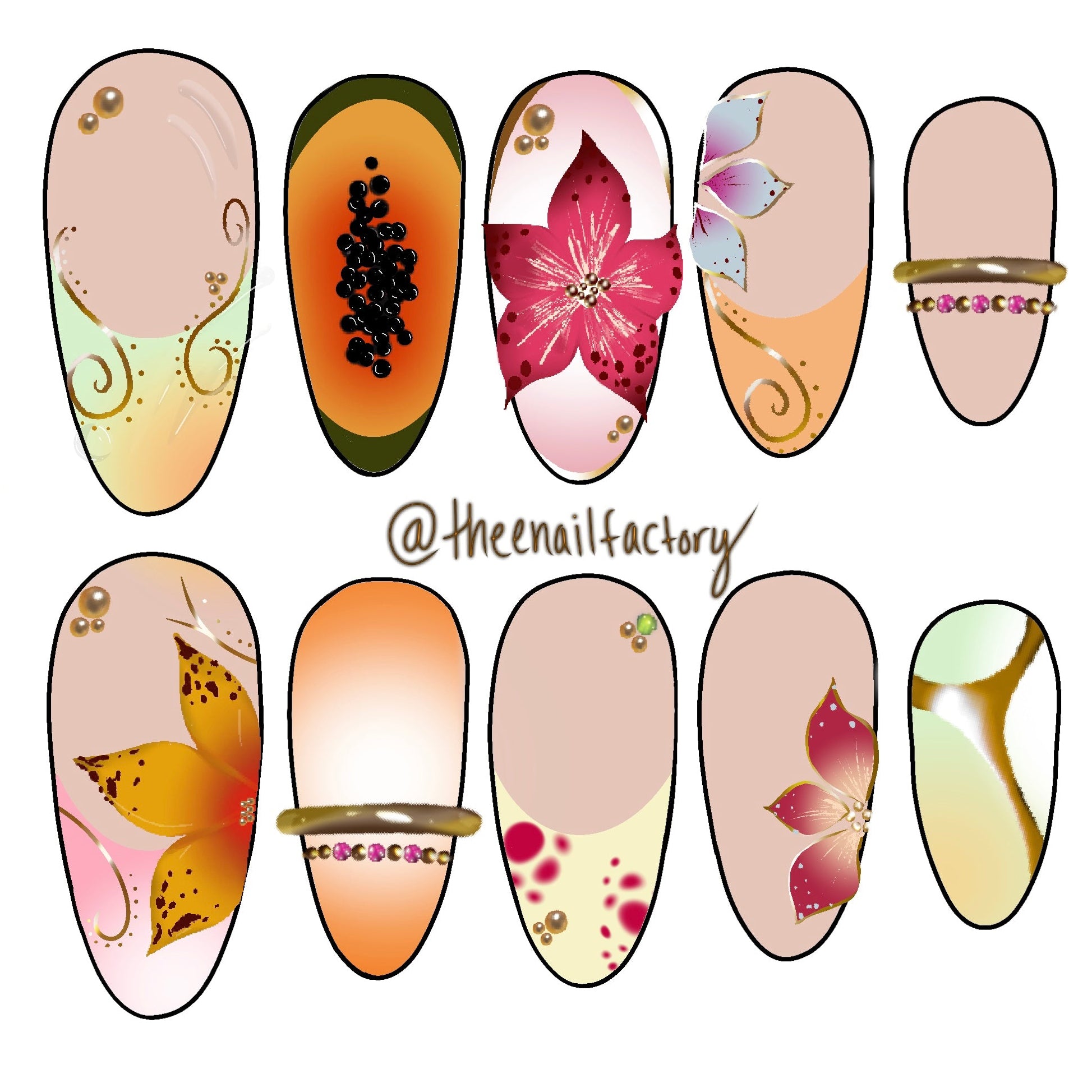 nail sketch - by ka’mya