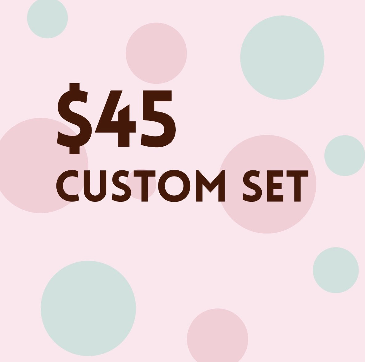 Custom Set-Black Friday